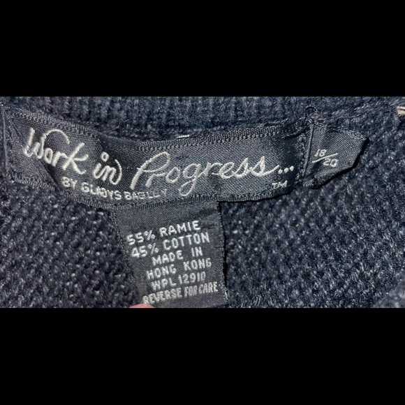 Work In Progress by Gladys Bagley Sweater~Size 18/20 (2X-Large) - Picture 6 of 16